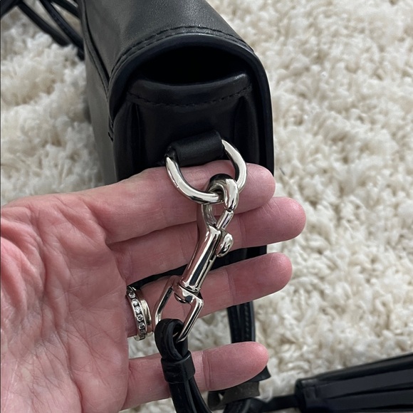 Coach Black Leather Crossbody Bag - Picture 8 of 16